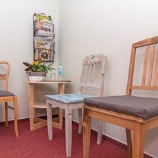 Wartebereich der logopädischen Praxis "Das cottbusser Sprechzimmer"